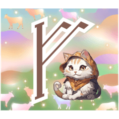 [LINEスタンプ] ルーン猫