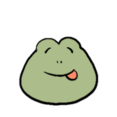 [LINEスタンプ] たれめのカエル