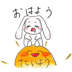 [LINEスタンプ] 学生Kうさちゃん