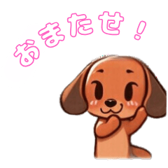 [LINEスタンプ] キラキラ☆ダックスフント