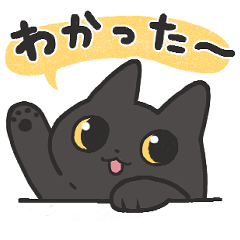 [LINEスタンプ] 黒猫のくろち