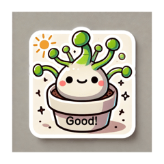 [LINEスタンプ] 集まれ塊根植物3