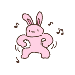 [LINEスタンプ] 絵文字うさぎちゃん