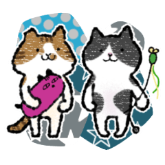 [LINEスタンプ] みなこさんちの猫さんたち