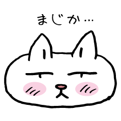 [LINEスタンプ] ねこ顔de毎日楽しく使えるスタンプ