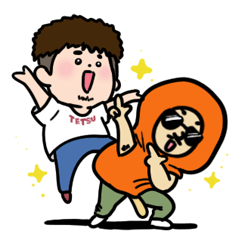 [LINEスタンプ] 小宮一哲スタンプ（突撃哲さんバージョン）