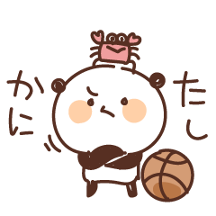 [LINEスタンプ] バスケットボールを頑張るパンダ vol.8の画像（メイン）