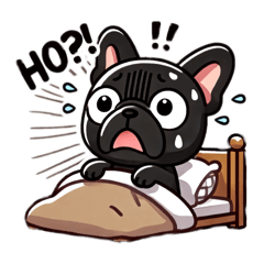 [LINEスタンプ] 待ち合わせに使える黒フレブルちゃん
