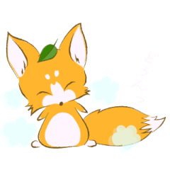 [LINEスタンプ] 子ぎつねの一日