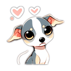 [LINEスタンプ] 犬♡イタグレ