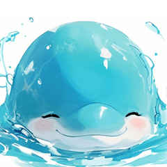 [LINEスタンプ] 【毎日使える】気持ち伝えるかわいいイルカ