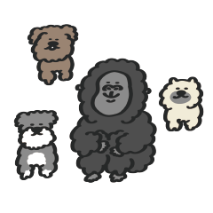 [LINEスタンプ] わんころ with Gorilla