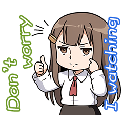 [LINEスタンプ] 会社員柿ちゃんのかわいい顔 2 [英文]