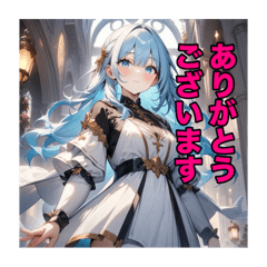 [LINEスタンプ] 不知火の美少女＆イケメン②