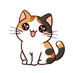 [LINEスタンプ] 三毛猫スタンプ(文字なしバージョン)