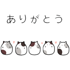 [LINEスタンプ] 群れてるねこスタンプ