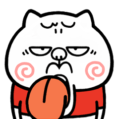 [LINEスタンプ] 動く！煽るウザい猫【文字なし☆台湾】の画像（メイン）