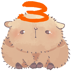 [LINEスタンプ] カピバラのカピ君3