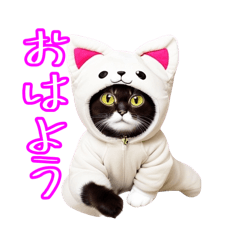 [LINEスタンプ] ネコヲカブル①