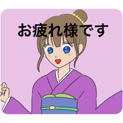 [LINEスタンプ] 挨拶スタンプガールズ