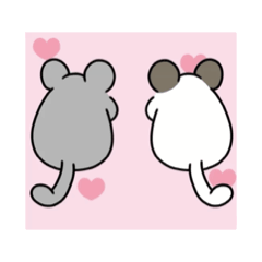 [LINEスタンプ] 動くチンチラさん