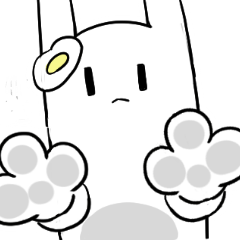 [LINEスタンプ] 下腹うさぎ