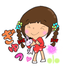 [LINEスタンプ] 【part 57】毎日使える癒し系女子スタンプ