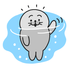 [LINEスタンプ] あざらしちゃんとお友達