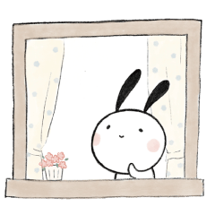 [LINEスタンプ] 炭のうさぎ