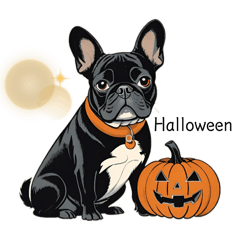 [LINEスタンプ] フレンチブル・ハロウィンクリスマス正月