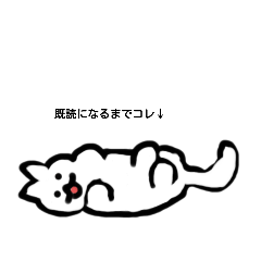 [LINEスタンプ] 既読にならない時に使える（みて）にゃんこ