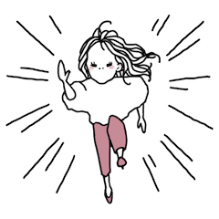 [LINEスタンプ] 頑張れ！働くおねえさん