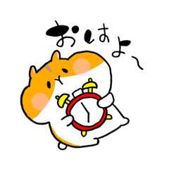 [LINEスタンプ] もっちりハムスターの日常♡