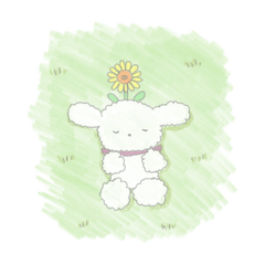 [LINEスタンプ] ふんわり犬のぬいぐるみスタンプ