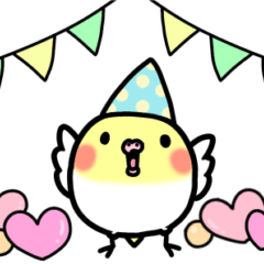 [LINEスタンプ] オカメインコのちきんちゃん☆21