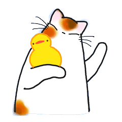 [LINEスタンプ] 和風猫＜毎日使える15 ＞