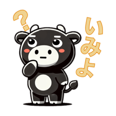 [LINEスタンプ] ウチナーグチ（沖縄弁）の牛さんスタンプ