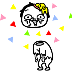 [LINEスタンプ] シュルレアリスム。ゾンビ！の画像（メイン）