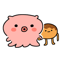 [LINEスタンプ] たこと焼きさん