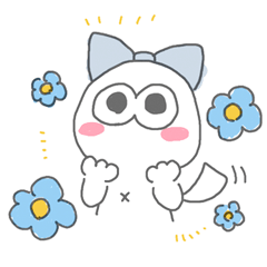 [LINEスタンプ] しらたまリボン