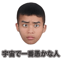 [LINEスタンプ] 宇宙で一番愚かな人