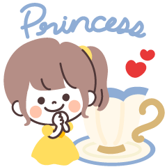 [LINEスタンプ] モノトーンPonyちゃん・プリンセス