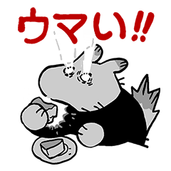 [LINEスタンプ] うま ときどき いか