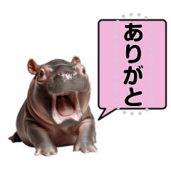 [LINEスタンプ] コビトカバで遊ぼうの画像（メイン）