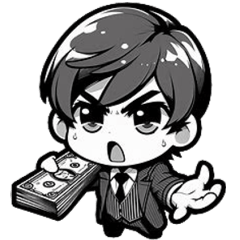 [LINEスタンプ] すぐにお金を返してください！