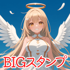 [LINEスタンプ] 可愛い天使女子毎日使えるBIGスタンプ