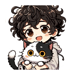 [LINEスタンプ] 津世実君と愛しい猫②