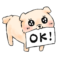 [LINEスタンプ] 水彩犬のコロちゃん