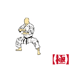 [LINEスタンプ] MOVING  KARATE  KATA  【極】ver2