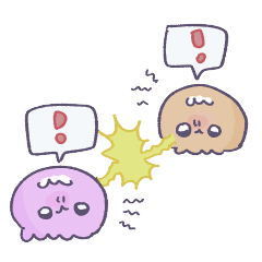 [LINEスタンプ] イヤイヤ期のくらげバトル